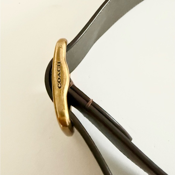 Coach Replacement Adjustable Crossbody Wide Leather Gold Strap NWT - Picture 2 of 7